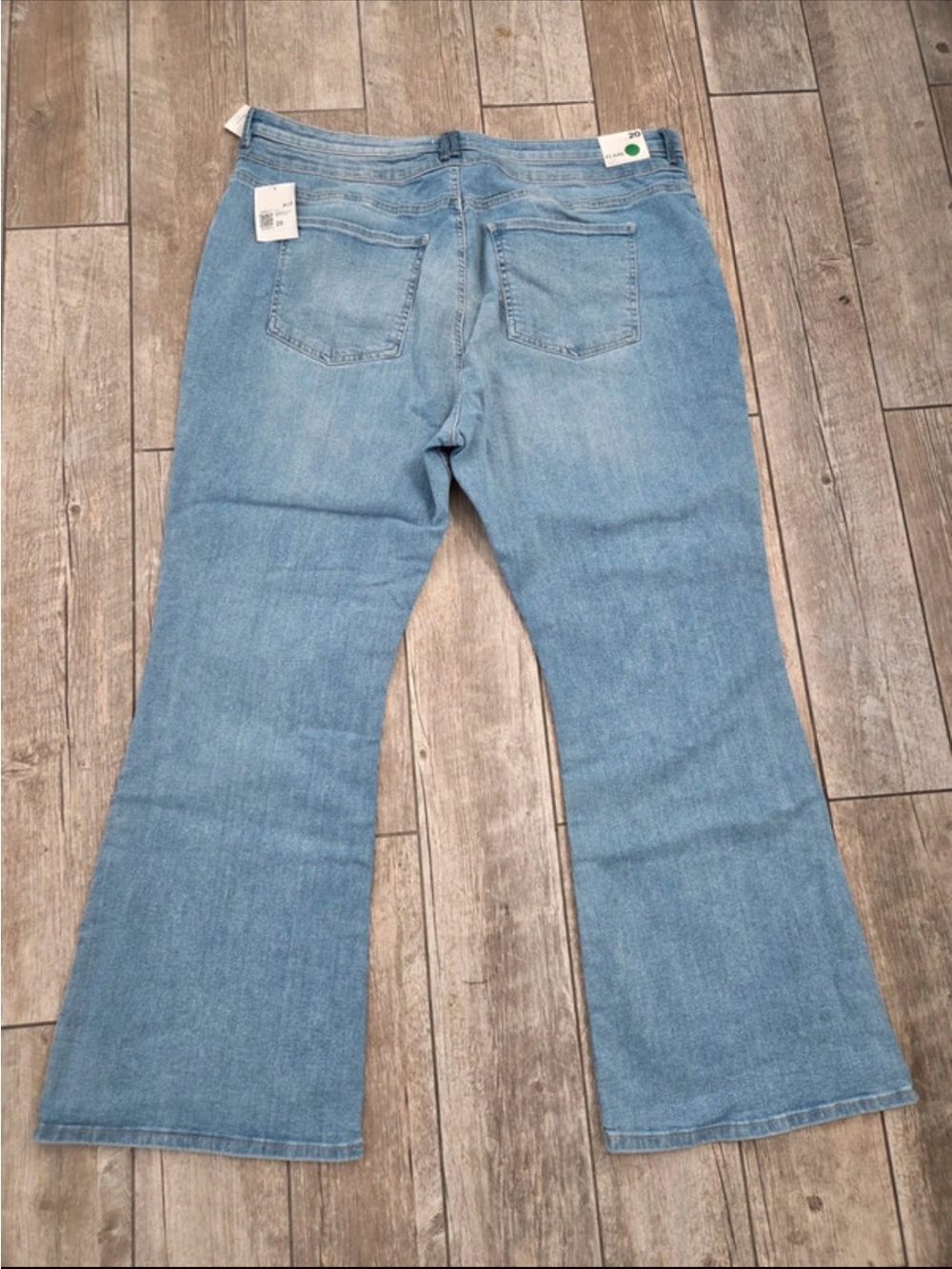 Forever 21 Light Blue Flare Jeans - Women's Wide Leg